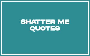 110+ Best Shatter Me Quotes (with Commentary) - Burning For Success