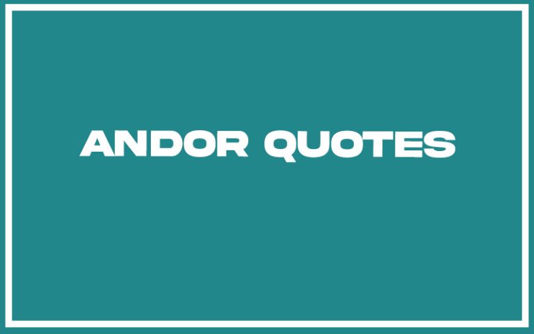 151 Best Andor Quotes (with Commentary) - Burning For Success