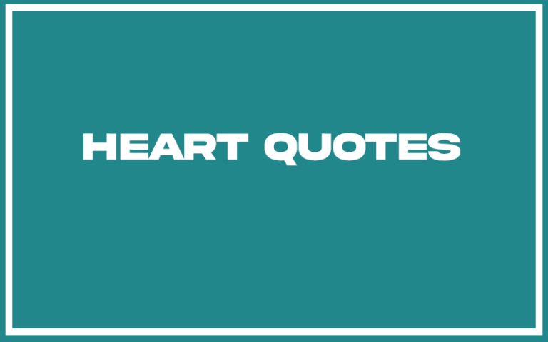 151 Best Heart Quotes (with Commentary) - Burning For Success