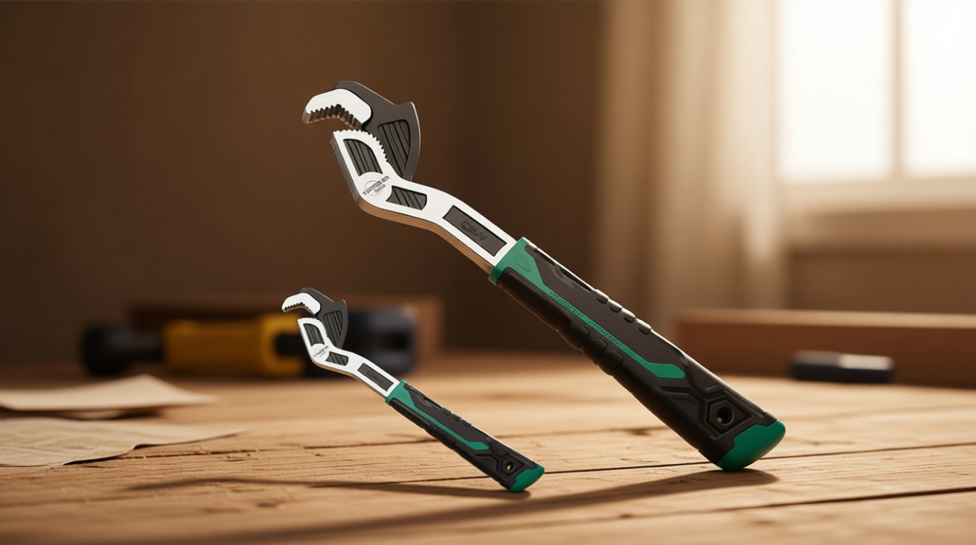 Adjustable Wrenches Multi-function Universal Magic Wrench CR-V Steel,Pipe Wrench Set 6 and 10-Inch 15MM-35MM(2PCS)