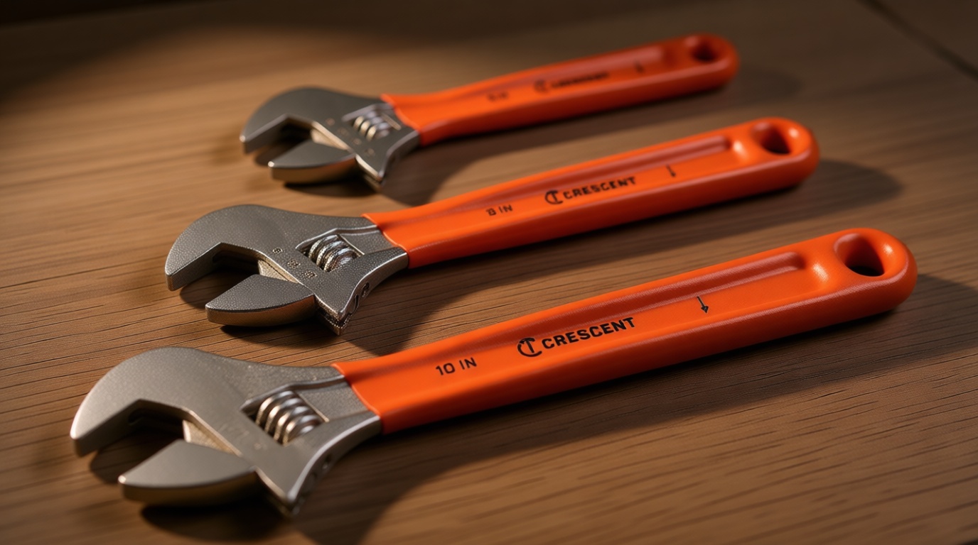 Crescent 3 Piece Adjustable Cushion Grip Wrench Set 6", 8" & 10" - AC26810CV