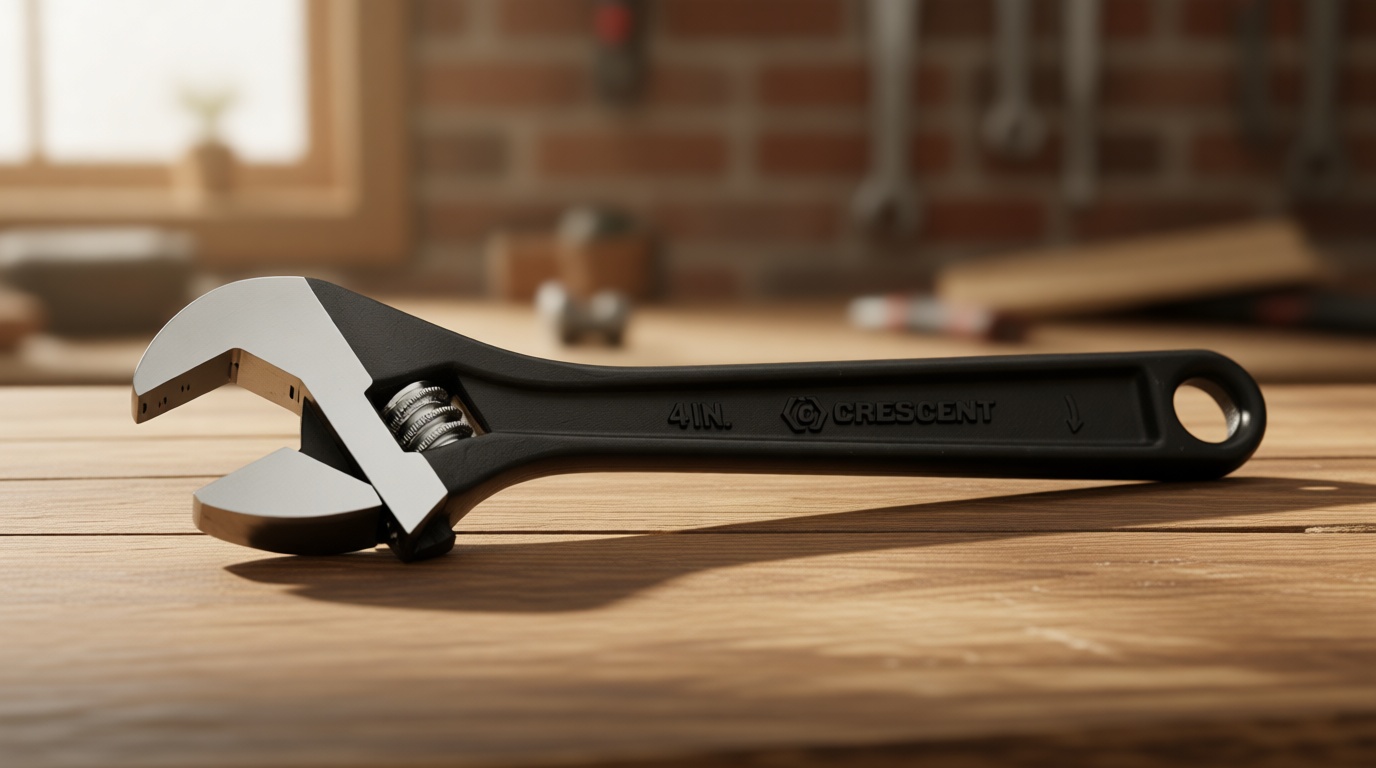 Crescent 4" Adjustable Black Oxide Wrench - Carded - AT24VS