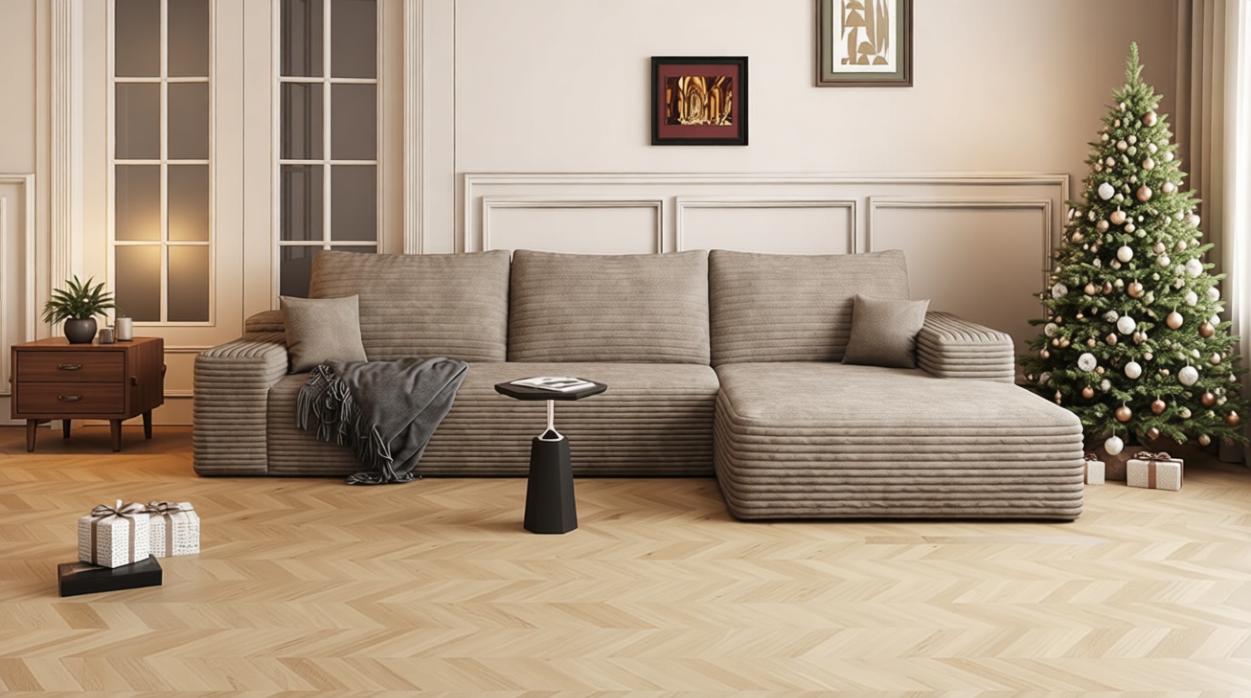 AUGOP 108" Sectional Couches for Living Room Modern Modular Sofa with L-Shape Couchs Upholstered Boneless Couch Deep Seat Sectional Couch with Chaise (Camel, Right Facing Chaise+2Seaters)