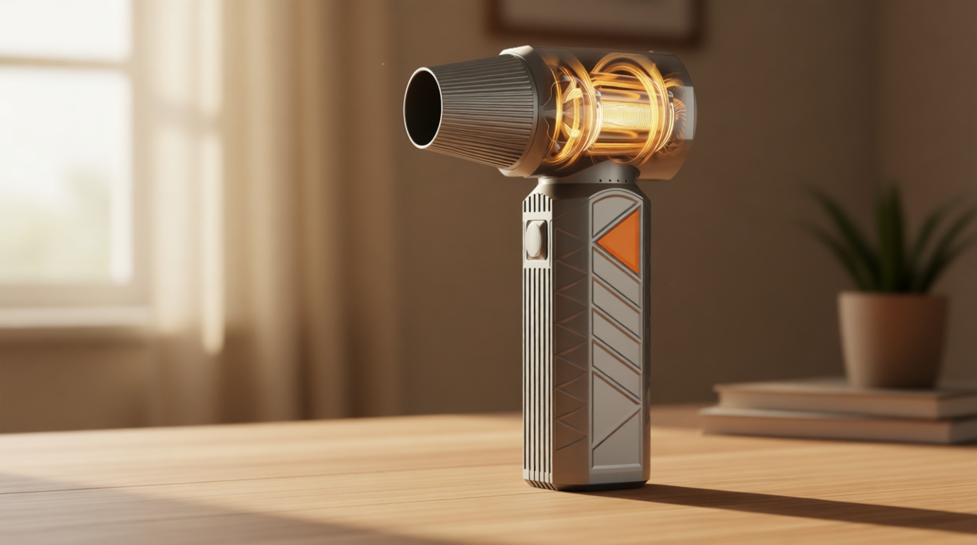 BOBYE Compressed Air Duster, 350W High-Powered Electric Air Duster with 180,000 RPM, Extended Runtime, 10000 mAh Battery, Mini Blower & Air Duster Rechargeable for Keyboard, PC, Car, Home, Outdoor