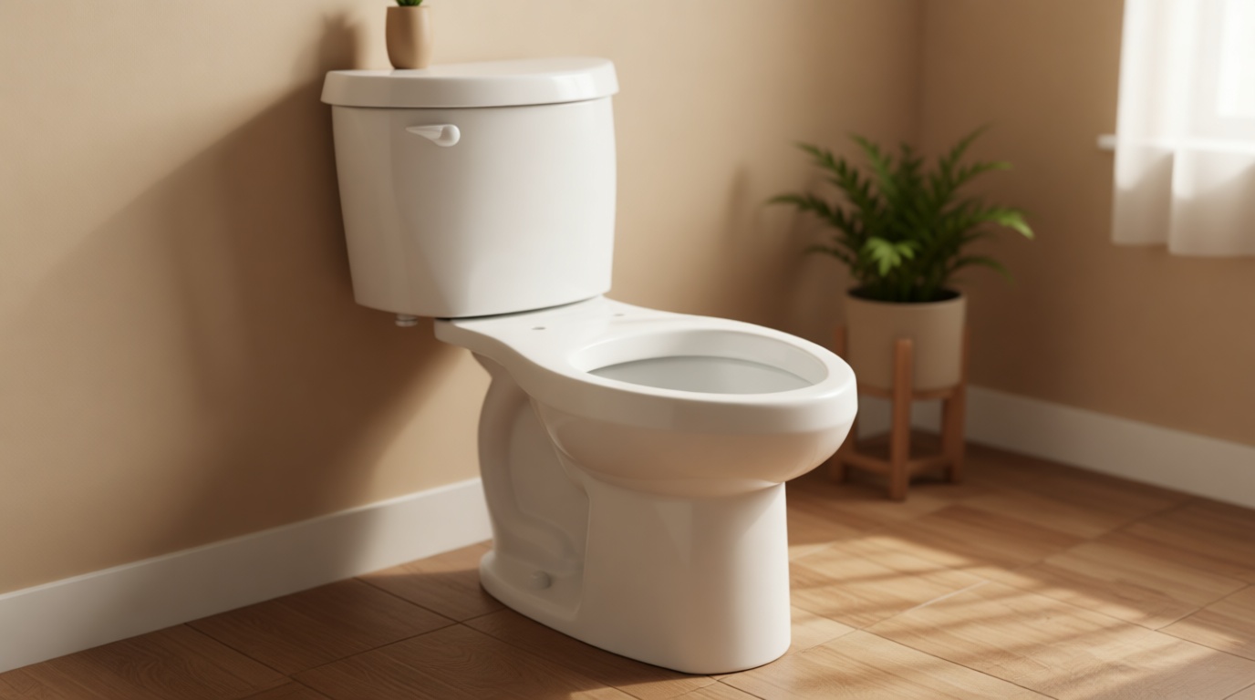 American Standard 250CA104.020 Colony 3 Two-Piece Toilet, Elongated Front, Standard Height, White, 1.28 gpf