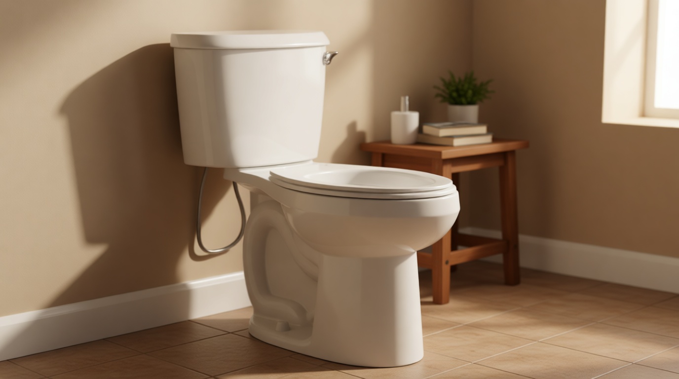 American Standard 250AA105.020 Colony 3 Chair Height Elongated Two-Piece Toilet, White
