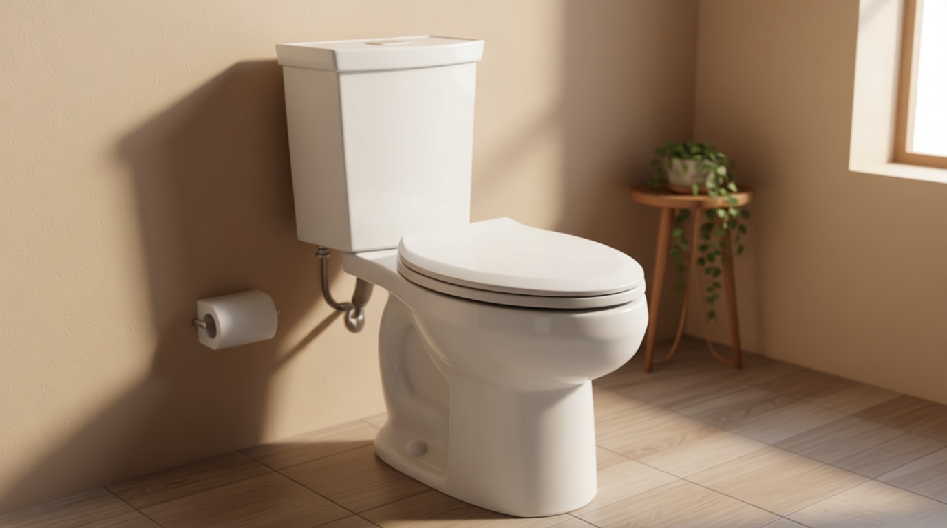 American Standard 606AA002.020 H2Option Two-Piece Toilet with Soft Close Toilet Seat Elongated and Wax Ring, Elongated Front, Chair Height, Dual Flush, White, 0.92-1.28 gpf