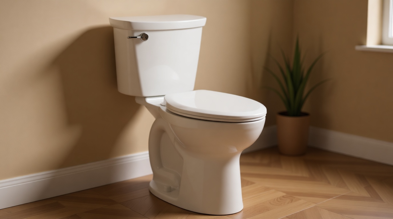 American Standard 215AA004.020 Cadet PRO Right Height Elongated 1.6 gpf 2-Piece Toilet, White