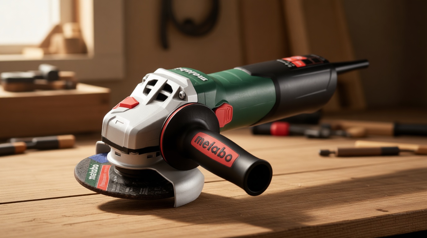 Metabo 4-1/2-5-Inch Angle Grinder, 11 Amp, 11,000 RPM, Lock-on Slide Switch, Made in Germany, W 11-125 Quick, 603623420, Green