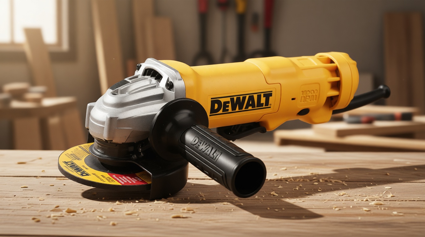 DEWALT Angle Grinder, 4-1/2-Inch, 11-Amp, 11,000 RPM, With Dust Ejection System, Corded (DWE402W)