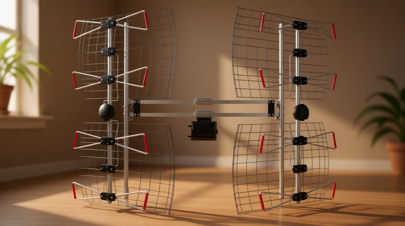 Antennas Direct 8-Element Bowtie UHF Outdoor HDTV Antenna, Multi-Directional, 70+ Mile Range, 4K 8K UHD NEXTGEN TV – w/All-Weather Mounting Hardware