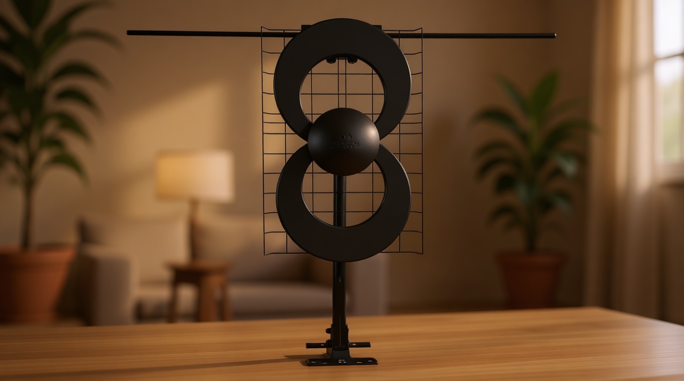 Antennas Direct ClearStream 2V Indoor Outdoor TV Antenna UHF VHF Multi-Directional, 60+ Mile Range, 4K 8K UHD, NEXTGEN TV – w/Reflector, 20-inch Mast