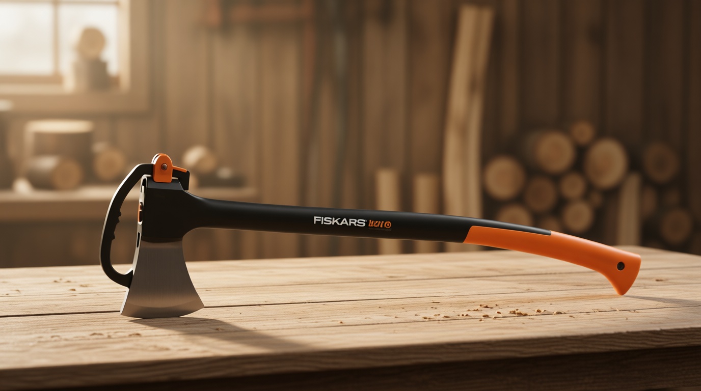 Fiskars X27 Super Splitting Axe, 36" Wood Splitting Axe for Medium to Large Size Logs with Shock-Absorbing Handle, Split Firewood, Forged Steel Blade, Bushcraft Gear and Camping Hatchet