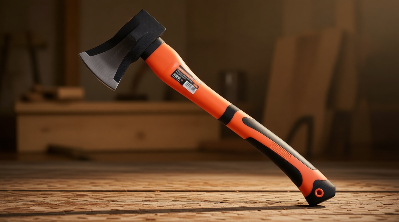 Edward Tools Wood Splitting Maul 17” - 3 lb. Axe and Sledge Combined - Forged Steel Head - Splits Wood Better Than Camp Axe or Hatchet - Kindling Splitter - Rubber Sheath