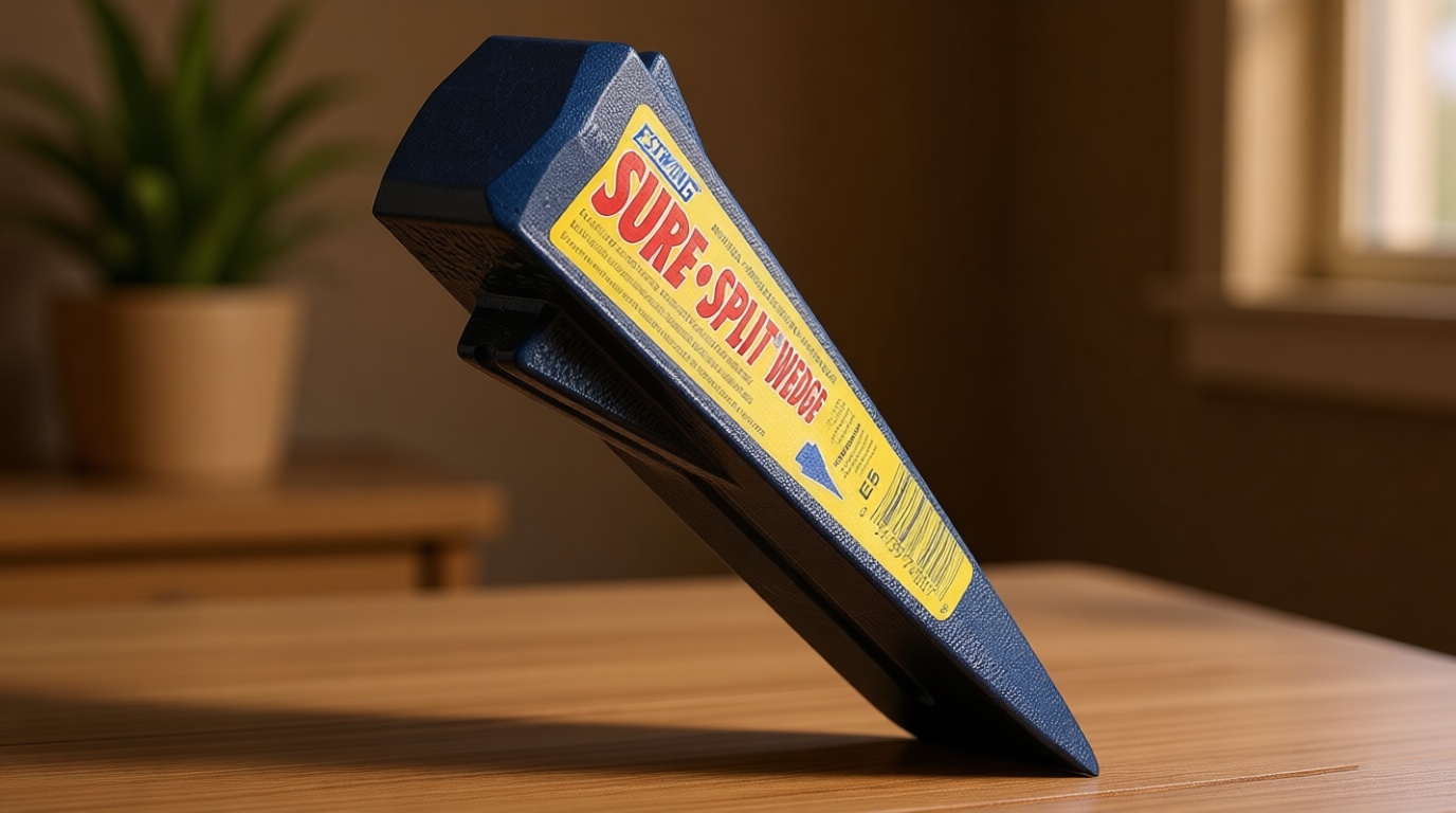 ESTWING Sure Split Wedge - 5-Pound Wood Splitting Tool with Forged Steel Construction & 1-7/8" Cutting Edge - E-5