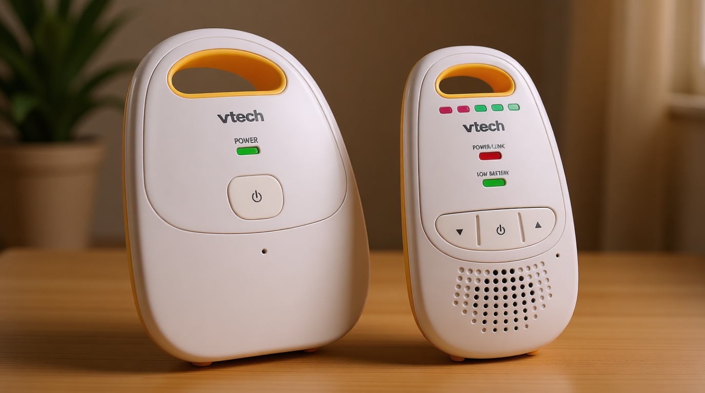 VTech Upgraded Audio Baby Monitor with Rechargeable Battery, Long Range, and Crystal-Clear Sound