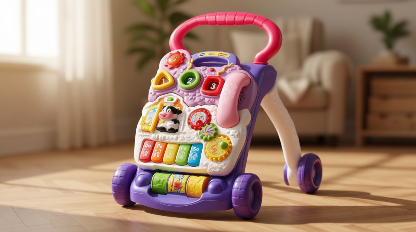 VTech Sit-to-Stand Learning Walker (Frustration Free Packaging), Lavender