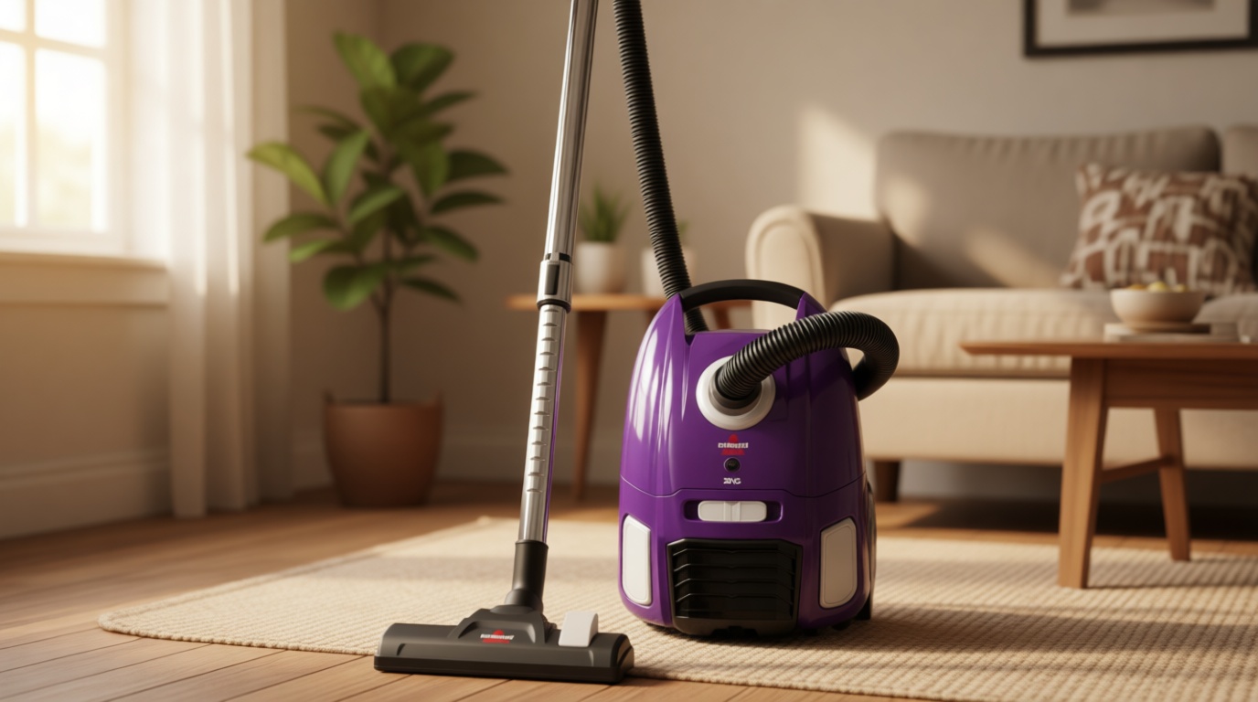 Bissell Zing Lightweight, Bagged Canister Vacuum, Purple, 2154A