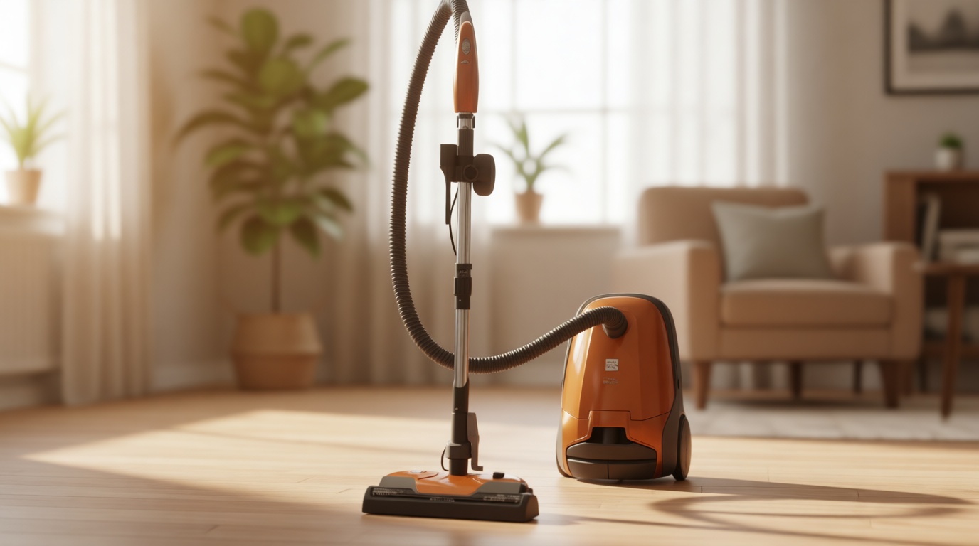 Kenmore 81214 200 Series Pet Friendly Lightweight Bagged Canister Vacuum with HEPA, 2 Motor System, and 3 Cleaning Tools-Orange