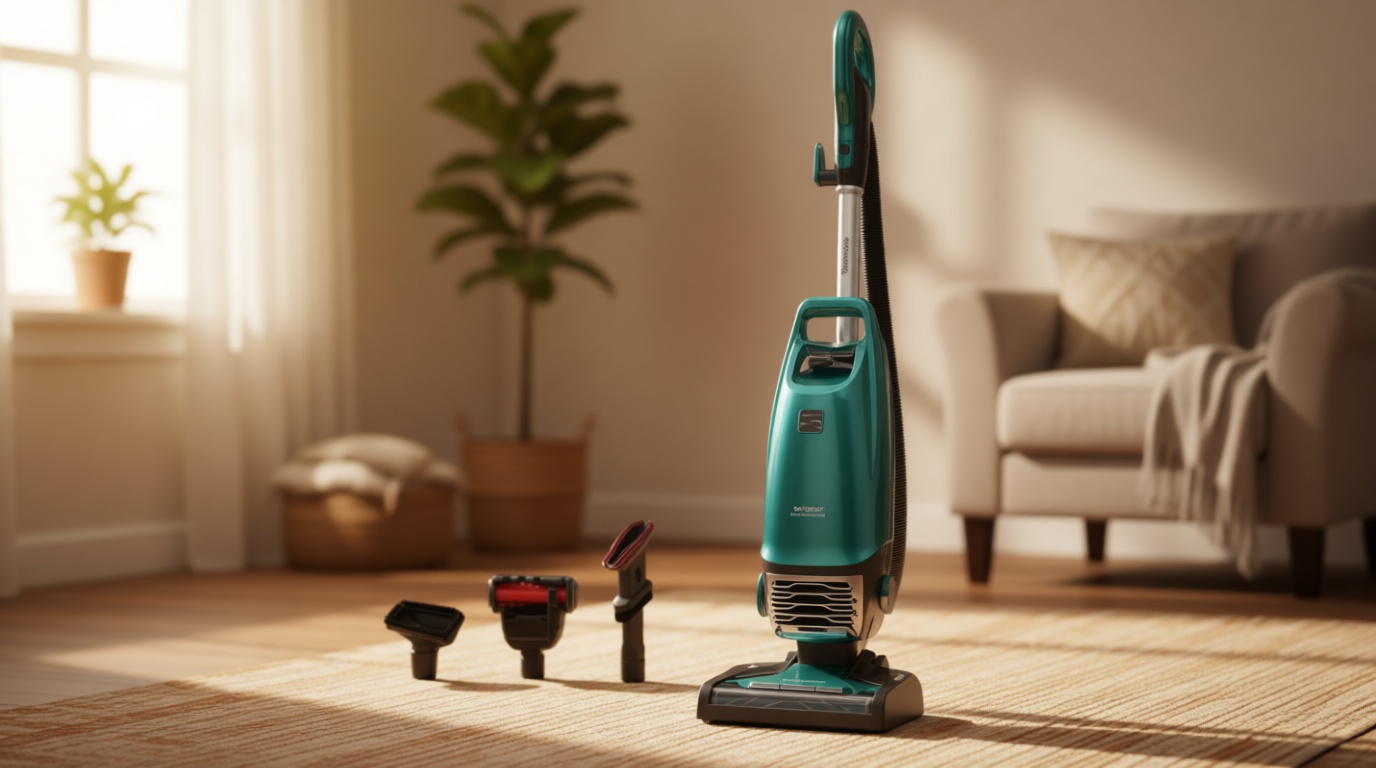 Kenmore Intuition Bagged Upright Vacuum Lift-Up Carpet Cleaner 2-Motor Power Suction with HEPA Filter, 3-in-1 Combination Tool, HandiMate for Floor, Pet Hair, 14pounds, Green