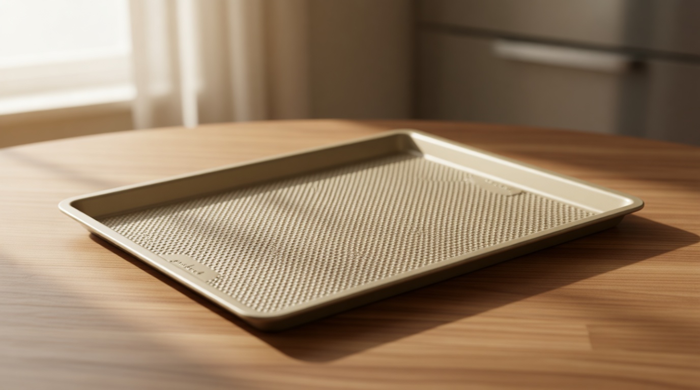 GoodCook BestBake Nonstick Textured Carbon Steel Cookie Sheet, 11" x 17", Large Baking Sheet, Even Heating, Scratch-Resistant, Non-Toxic, Durable, Ideal for Baking and Sheet Pan Dinners