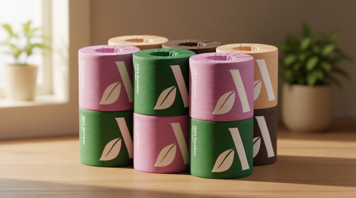 Amazon Aware 3-ply Bamboo Toilet Paper, Unscented, 12 Rolls, 350 Sheets per roll, Total 4200 Sheets, Plastic-Free The Forest Stewardship Council