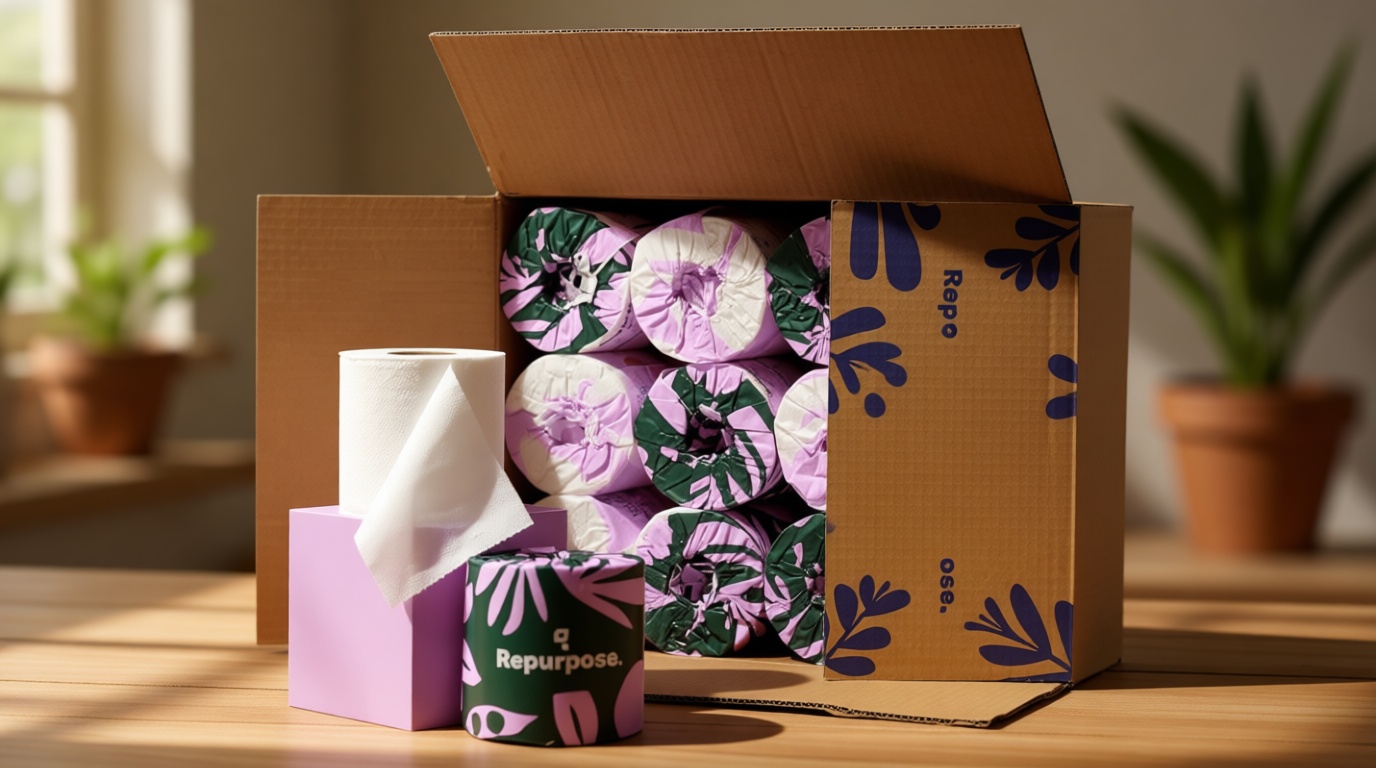 Repurpose 100% Bamboo Toilet Paper, 3-Ply, Tree-Free, Plastic-Free, FSC Certified, Septic Safe, Fast Dissolving, RV-Friendly, 12 Rolls (300 Sheets/Roll), No Fragrance/Dyes