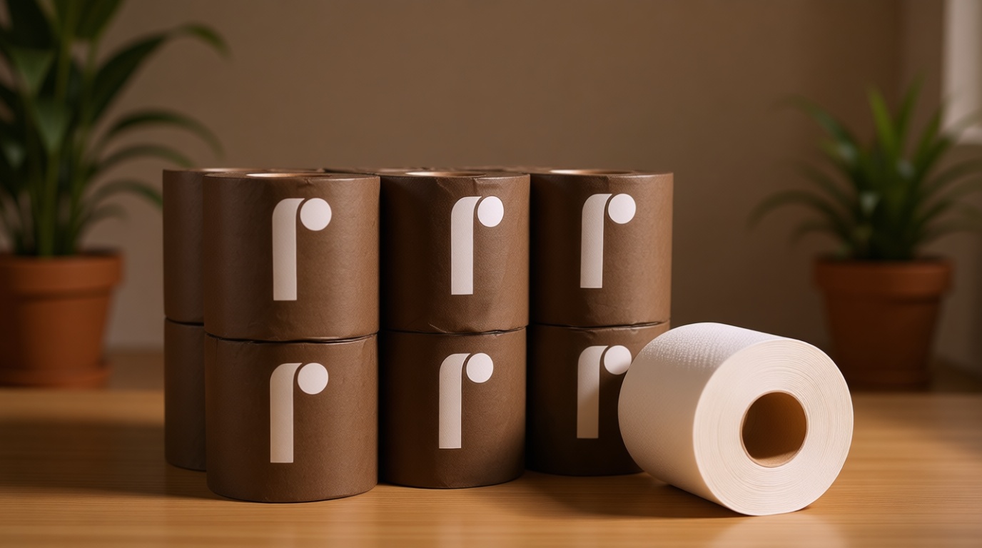 Reel Premium Bamboo Toilet Paper - 12 Rolls of Toilet Paper - 3-Ply Made From Tree-Free - Zero Plastic Packaging, Septic Safe The Forest Stewardship Council
