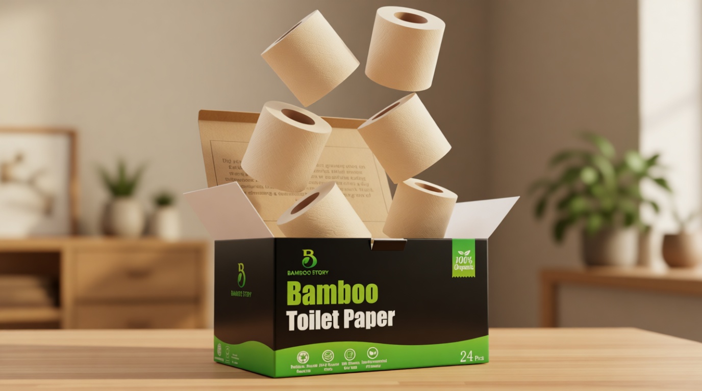 Bamboo Story, Bamboo Toilet Paper Unbleached, 24 Rolls, 3 Ply and 300 Sheets Bamboo Toilet Tissue - FSC Certified, Biodegradable, Chemical Free, Plastic Free, BPA Free, Septic Safe Toilet Paper The Forest Stewardship Council