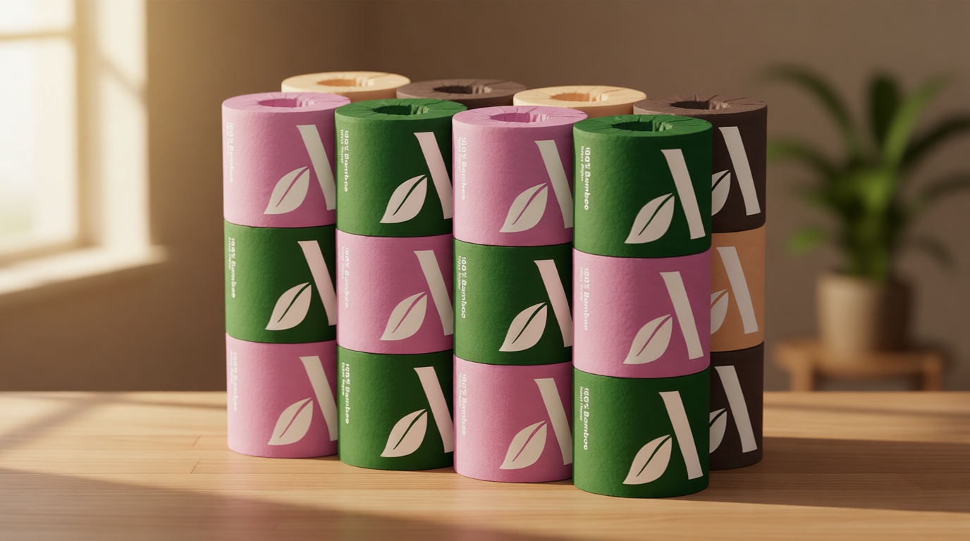 Amazon Aware Bamboo 3-Ply Toilet Paper, Unscented, 24 Rolls, FSC Certified, 350 Sheets, 8400 Count, Pack of 24, Plastic-Free The Forest Stewardship Council