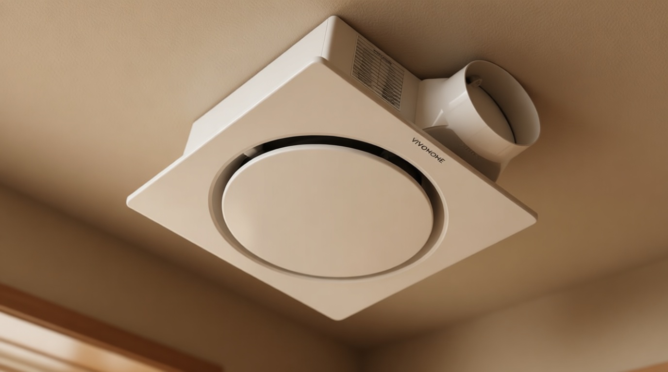 VIVOHOME AutoFlow Bathroom Exhaust Fan with Humidity Sensor (160-110-50CFM) - Energy-Saving EC Motor,10.2-inch Ceiling Retrofit Bath Fan, No Attic Access Needed(Install Kit, 4-in Duct Included) Global Recycled Standard