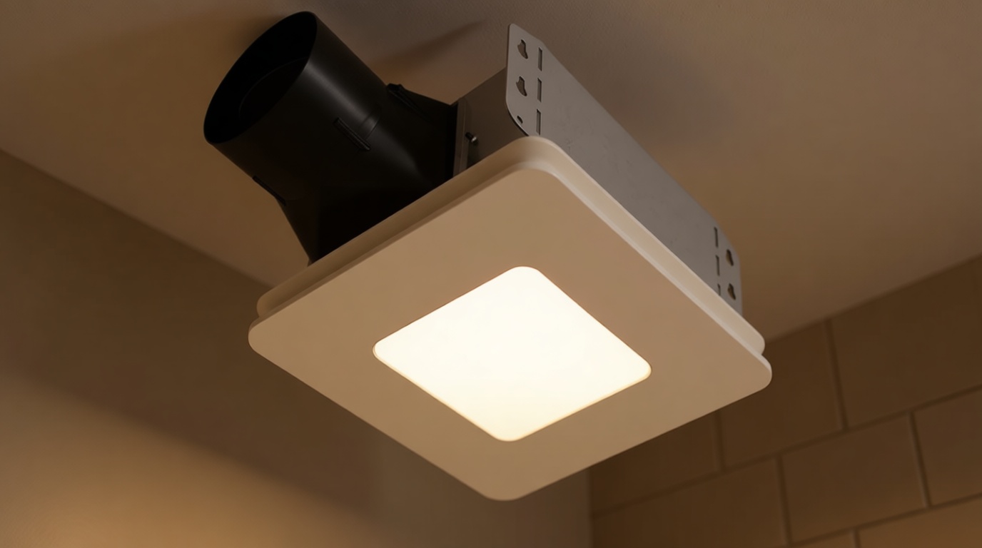 Broan-NuTone Bathroom Exhaust Fan with LED light – Easy Retrofit Without Attic Access, Quiet 1.5 Sones, Effective Ventilation at 80 CFM ENERGY STAR Certified Moisture and Odor Control