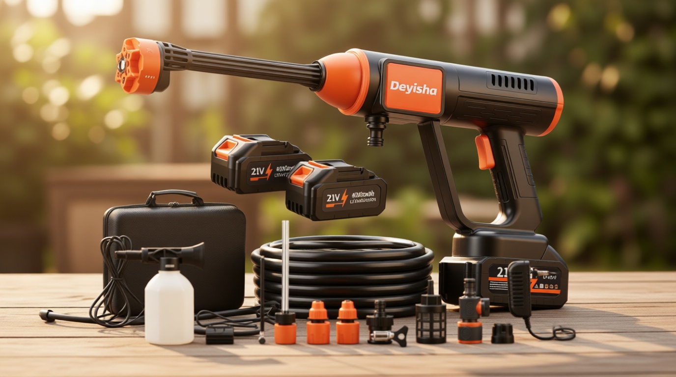 1750 PSI Upgraded Cordless Pressure Washer with Brushless Motor, 2 * 4.0Ah Battery, 6-in-1 Nozzle, Touch Screen, Stroage Bag, Handheld Portable Pressure Washer, Electric Pressure Washer