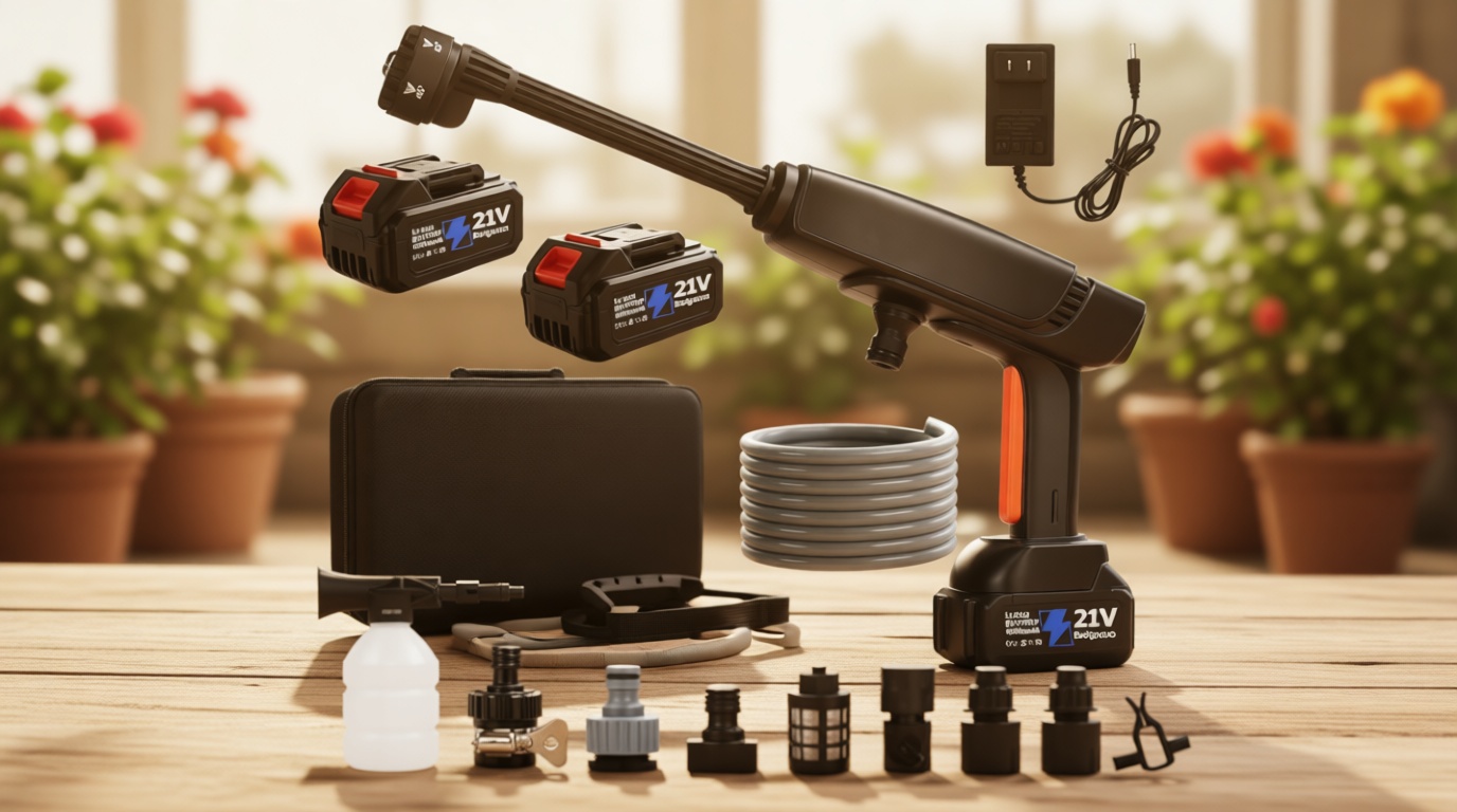 Cordless, Brushless Motor 1450 PSI, 2pcs 4.0Ah Battery