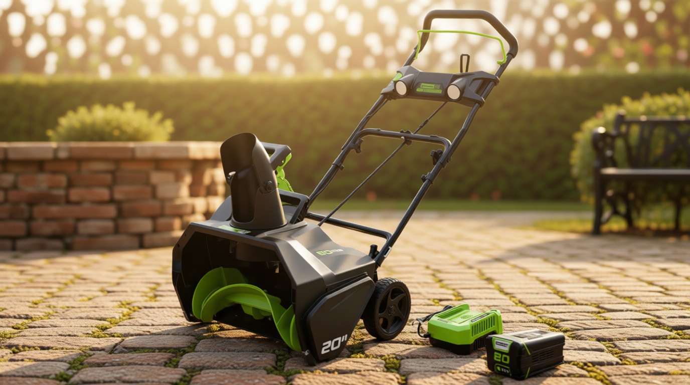 Greenworks 80V (75+ Compatible Tools) 20” Brushless Cordless Snow Blower, 2.0Ah Battery and Charger Included
