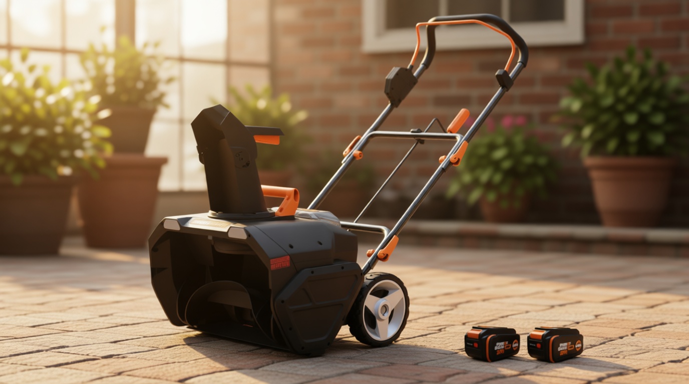 WORX 40V 20" Cordless Snow Blower, Electric Snow Thrower for 6-Car Driveway, Snow Removal with Brushless Motor, 2 × 4.0 Ah Batteries & Charger Included, WG471