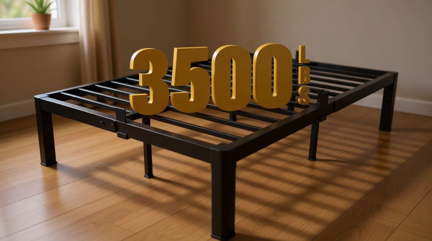 yookare Queen Platform Bed Frame,14" Heavy Duty Metal Mattress Foundation, Rounded Safety Corners & Recessed Legs,Mattress Retainers,Easy Assembly,Noise Free Steel Slat Support,No Box Spring Needed