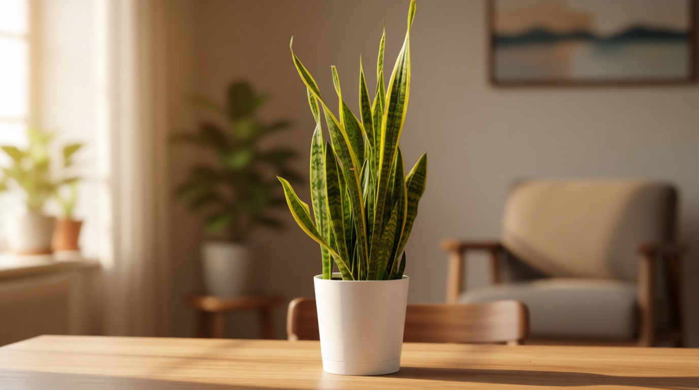 Costa Farms Snake Plant, Mother-In-Law's Tongue Live Plant in Decorative Pot, Large Easy to Maintain Indoor Succulent Houseplant, Assorted Variety, Home, Room, or Office Décor, 2-3 Feet Tall