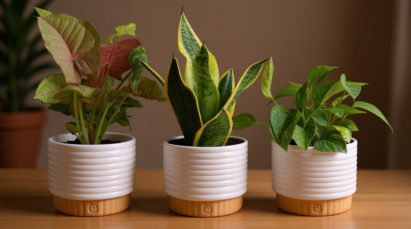 Costa Farms Live Indoor House Plants (3-Pack), Hand Selected Easy to Maintain Indoor Assorted Houseplants in Plant Pots, Curated Air Purifying Mix, Low Light, Home Office Decor Plant Gift