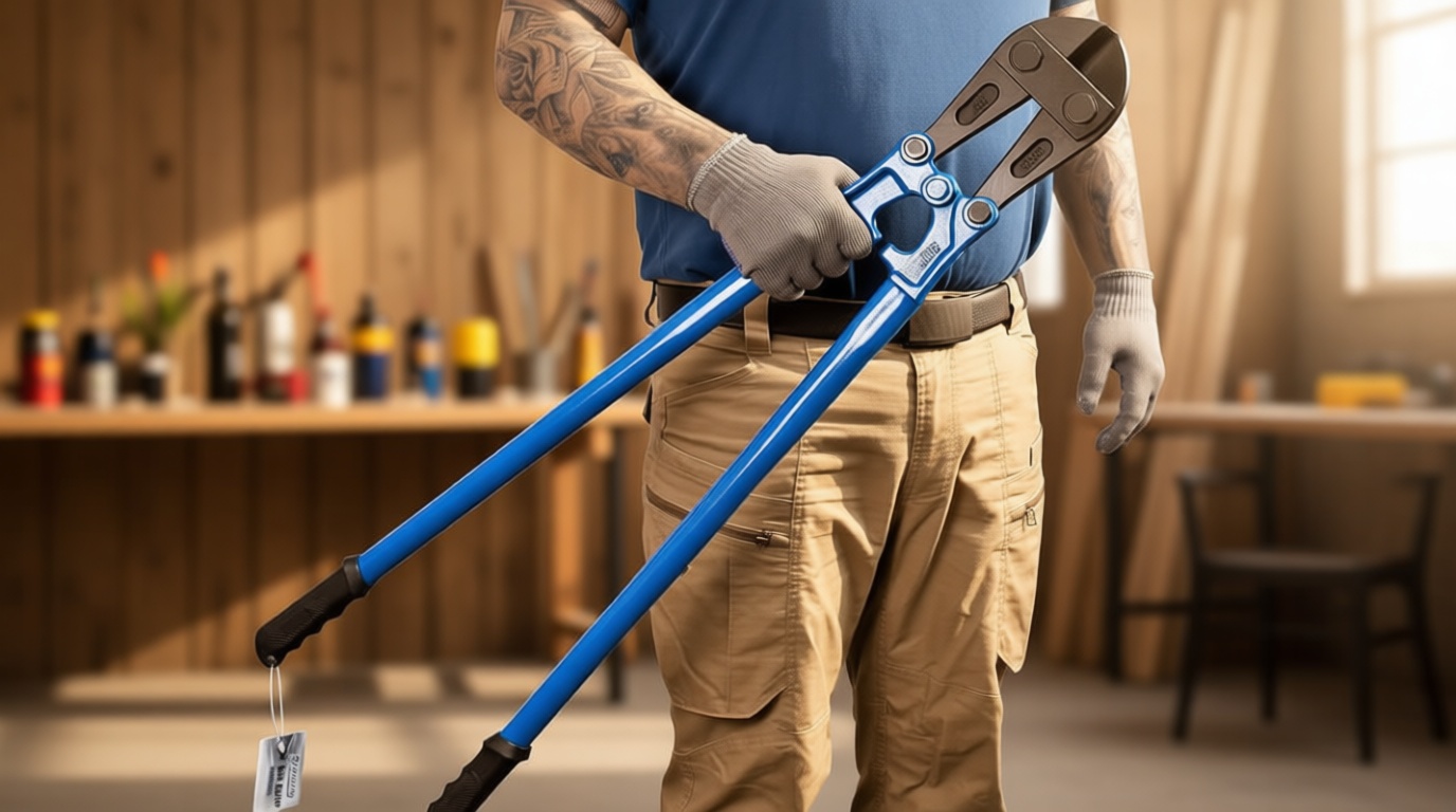 Bolt Cutter with Drop Forged Cr-Mo Alloy Steel Blades,with Ergonomic Handle,Heavy Duty Metal Cutter for Rebars, Chains, Locks, Wires, Bolts, Fence. (30in)