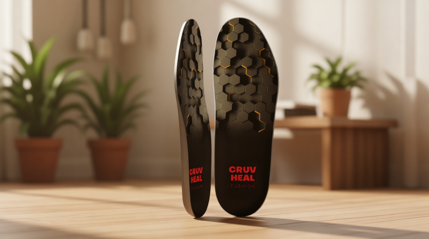 CRUVHEAL Work Comfort Orthotic Insoles - Anti Fatigue Shoe Insert Men Women - Low Arch Support - Shock Absorption - Foot Pain Relief - Work Boot Insoles (XL, Black)