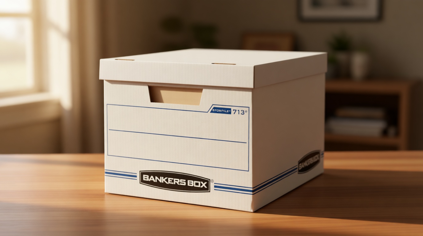 Bankers Box 12 Pack Standard Duty File Storage Boxes, Standard Assembly, Removable Lid, Letter/Legal (0071301)