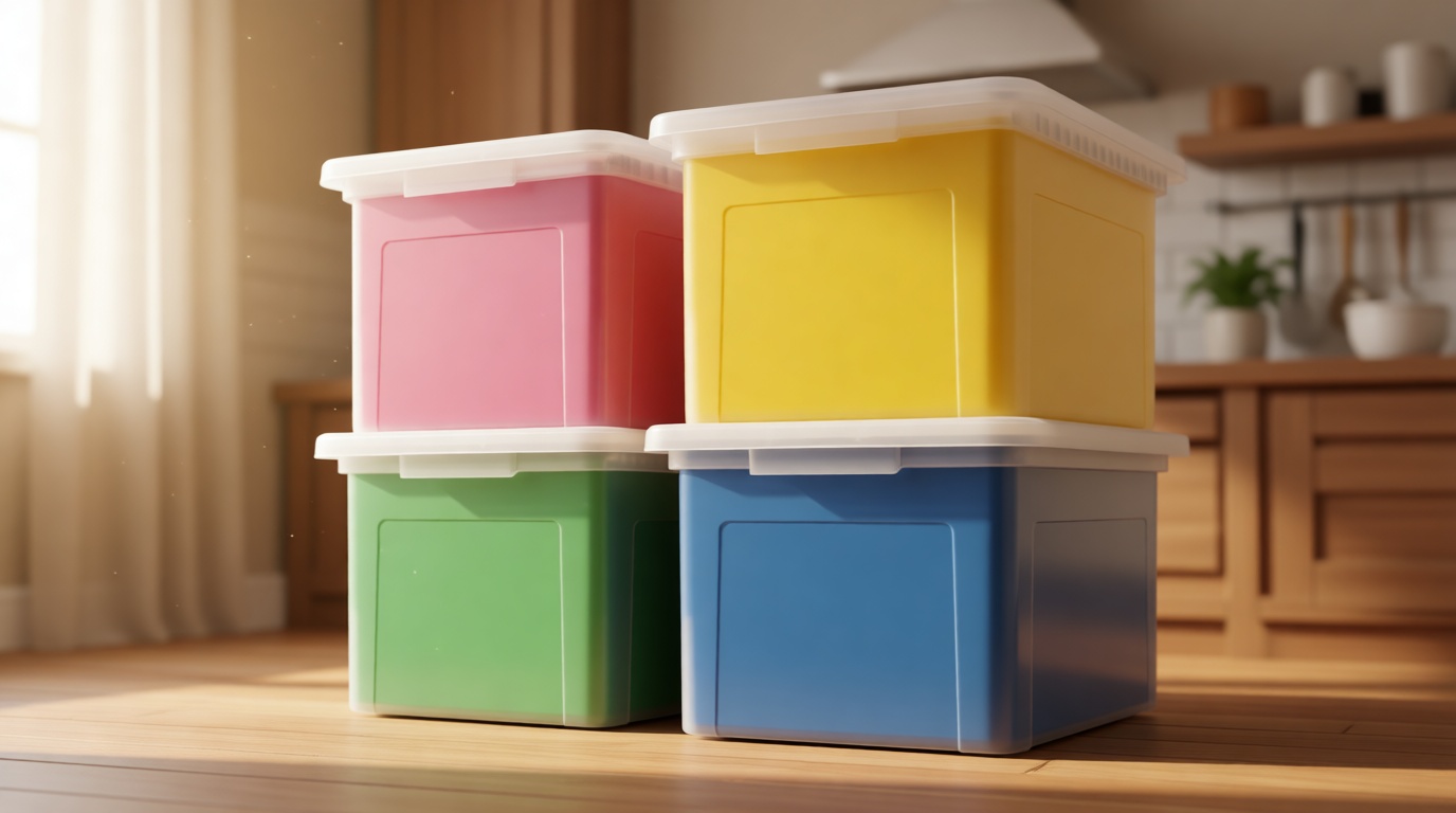 IRIS USA File Box, Plastic File Organizer with Lids for Letter/Legal File, Portable Document Box For Moving, Storage Bin with Durable and Secure Lid, Stackable Nestable BPA-Free, Clear 35 Qt. 4 Pack