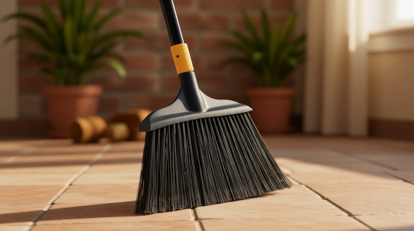 Yocada Heavy-Duty Broom Outdoor Commercial for Courtyard Garage Lobby Mall Market Floor Home Kitchen Room Office Pet Hair Rubbish 54Inch