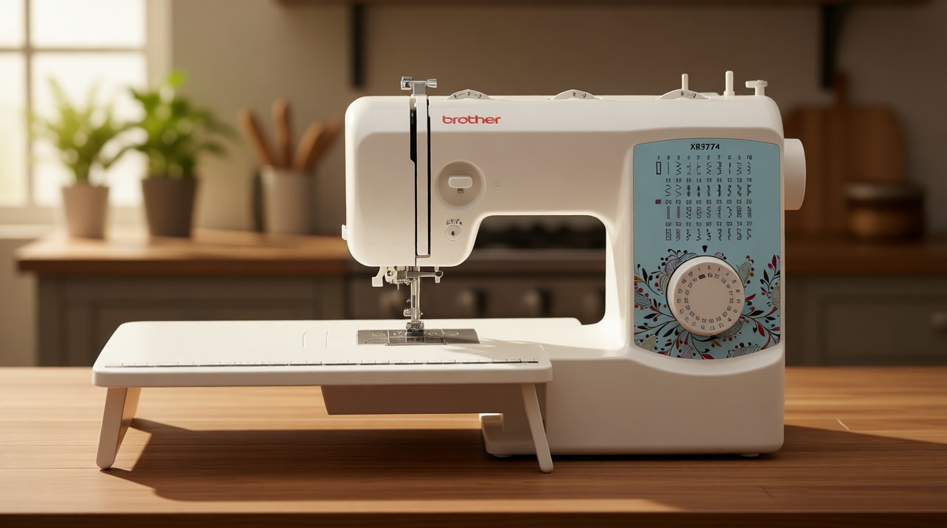 Brother Sewing and Quilting Machine, XR3774, 37 Built-in Stitches, Wide Table, 8 Included Sewing Feet