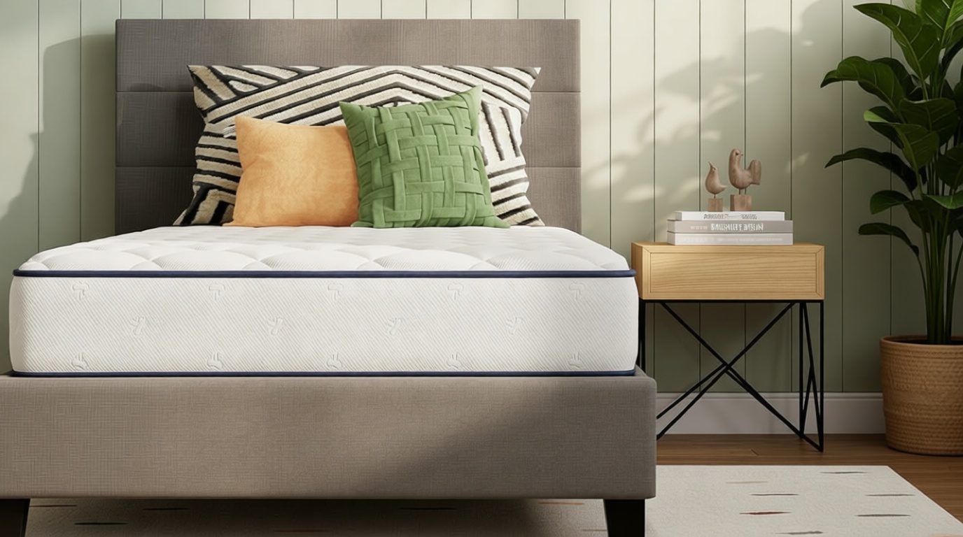 Novilla Twin Mattress 6 Inch, Foam and Spring Hybrid Mattresses for Restful Sleep, Twin Mattress for Kids, Medium Firm, CertiPUR-US Certified Foam, Durable Support, Eco-Friendly Packaging OEKO-TEX STANDARD 100