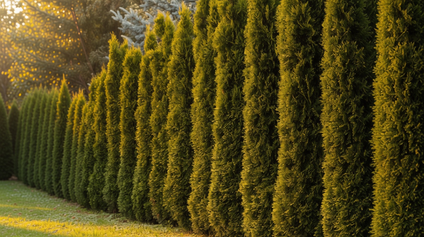 KVITER 50 Thuja Tree Seeds (Arborvitae/Thuja Occidentalis), American Arborvitae Tree Seeds - Fast-Growing Landscaping Plants Seeds- Organic Evergreen Privacy Trees for Outdoor Garden & Yards