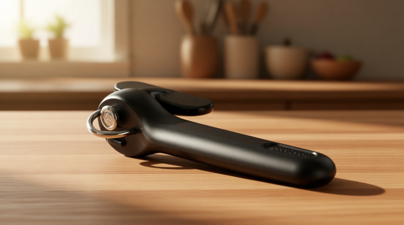 Good Cook Can Opener, Safe Cut Manual Can Opener, no Sharp Can Edges, Black