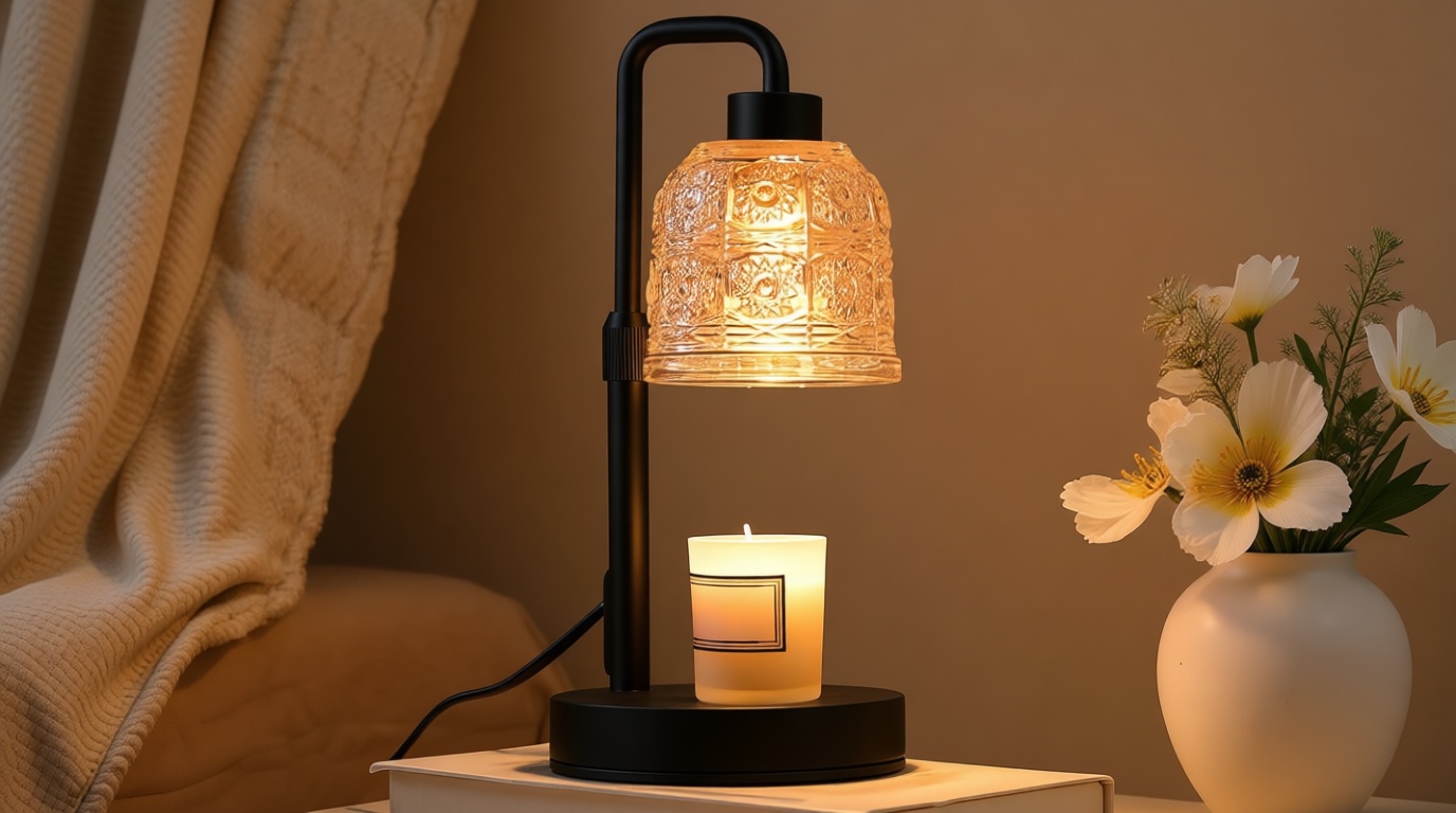 Candle Warmer Lamp with Timer Dimmer, Adjustable Height Wax Melt Warmer for Jar Candles, Housewarming Gift, Birthday Mother's Day Valentines Gifts for Women Mom Sister Wife Bedroom New Home Room Decor