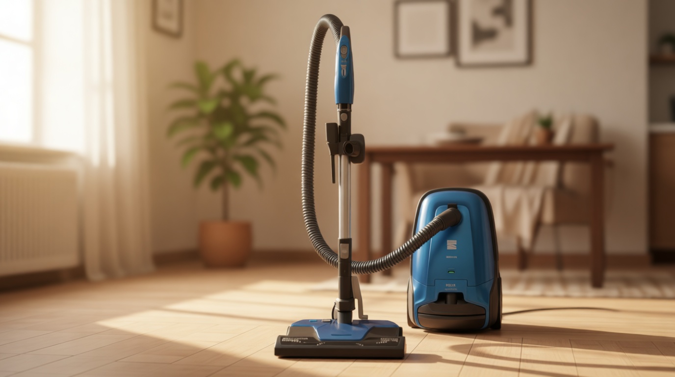 Kenmore BC3005 Pet Friendly Lightweight Bagged Canister Vacuum Cleaner with Extended Telescoping Wand, HEPA, 2 Motors, Retractable Cord, and 4 Cleaning Tools, Blue